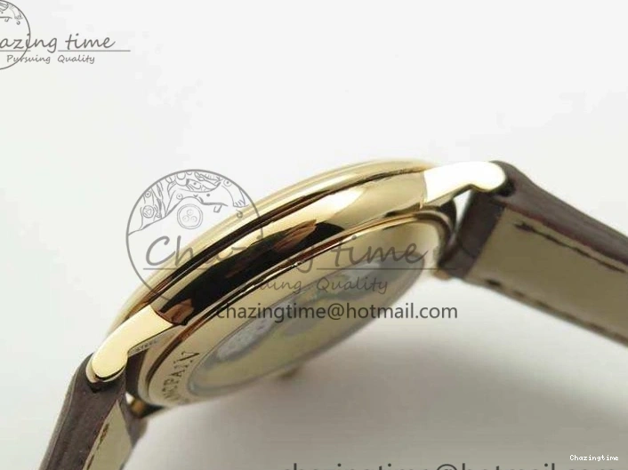 0328 Villeret 6651 RG ZF 1:1 Best Edition White Dial On Brown Leather Strap A Unique 8097